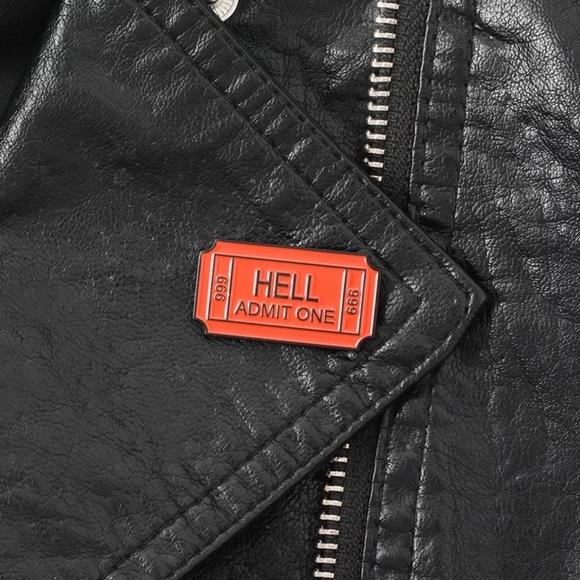 3/$12 Admission Ticket To Hell Fashion Pin - Picture 2 of 8